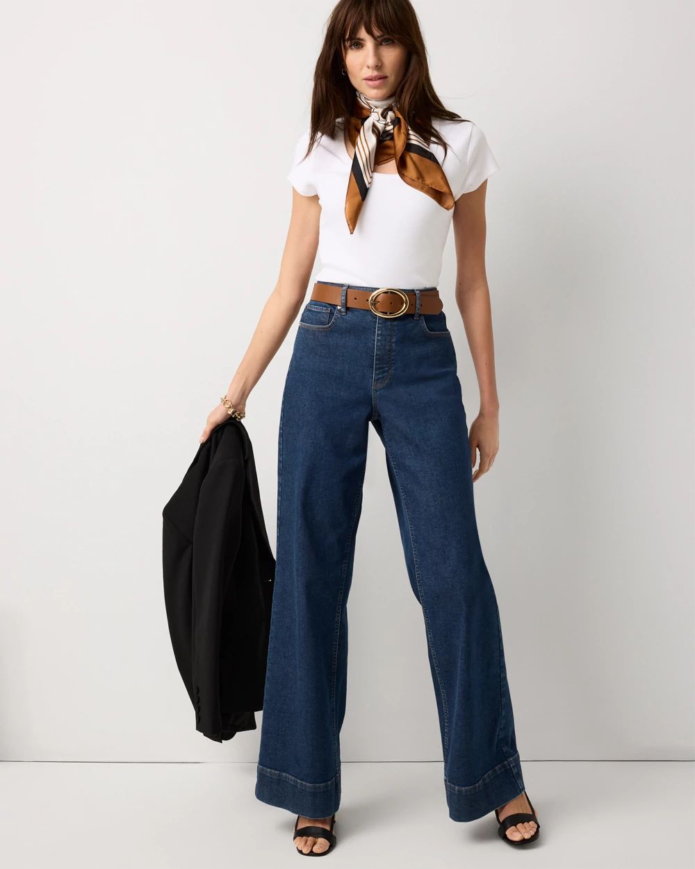 Extra High-Rise Wide-Leg Trouser Jean | White House Black Market